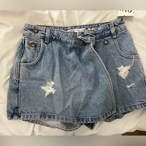 Zara denim skort